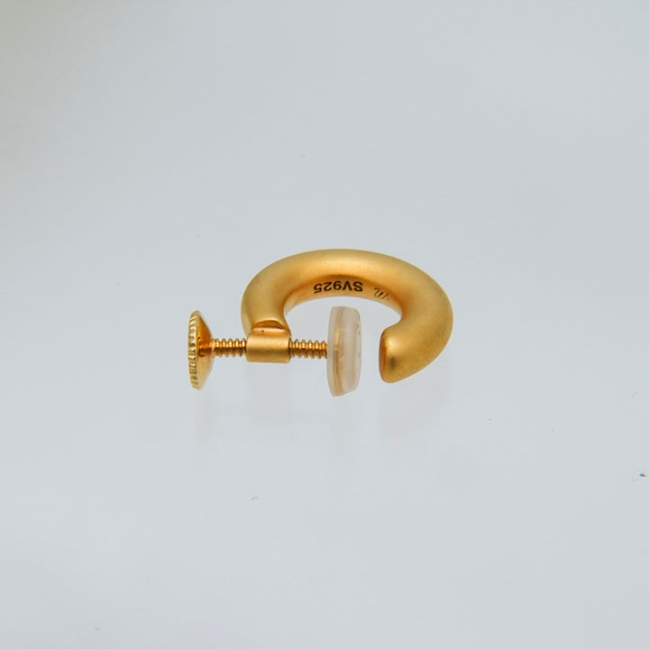 Gold(matte)earclip GME18matteイヤリング(マット仕上げ)