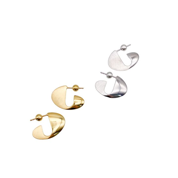 Kifuku Oval Earrings S