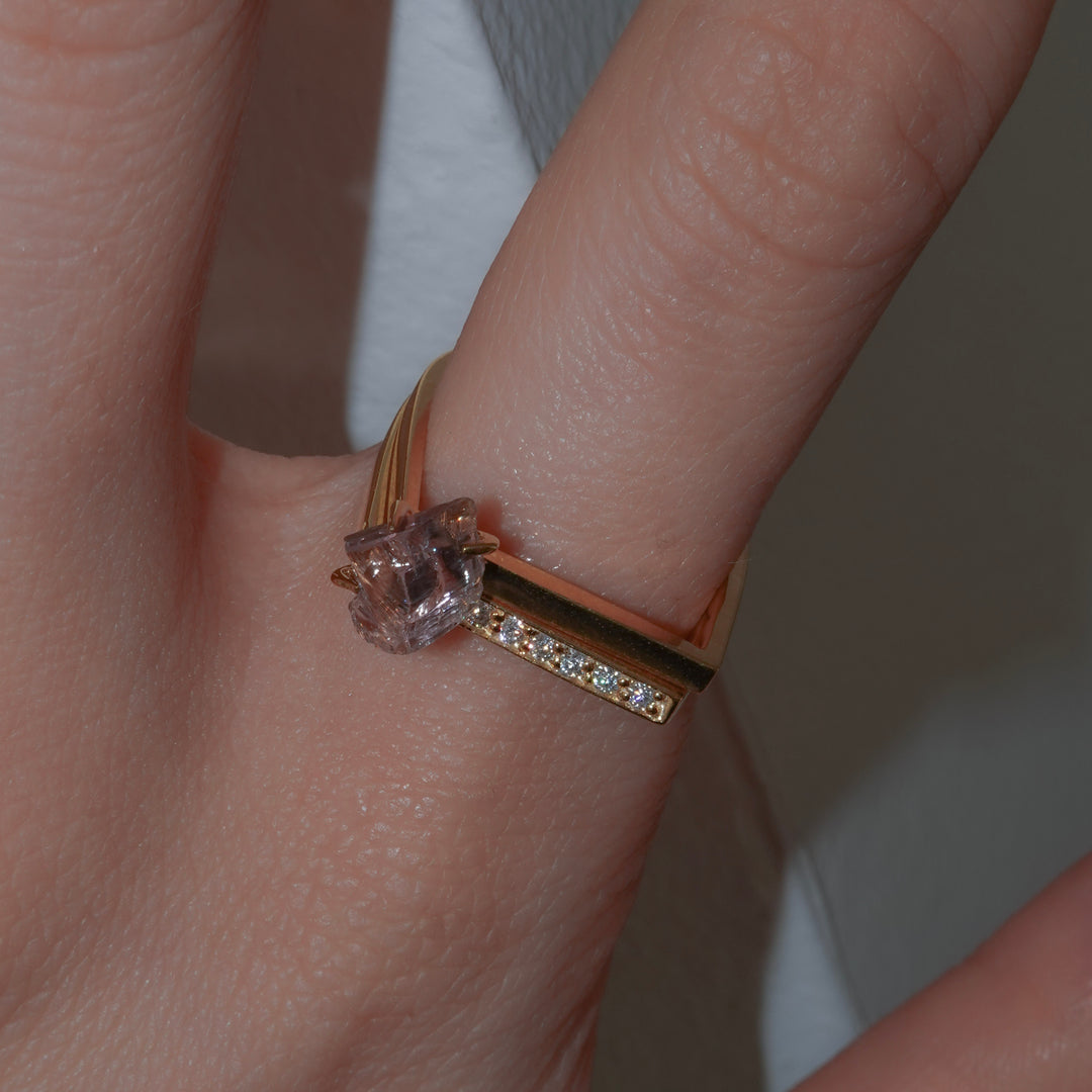 2Way Amethyst Double ring