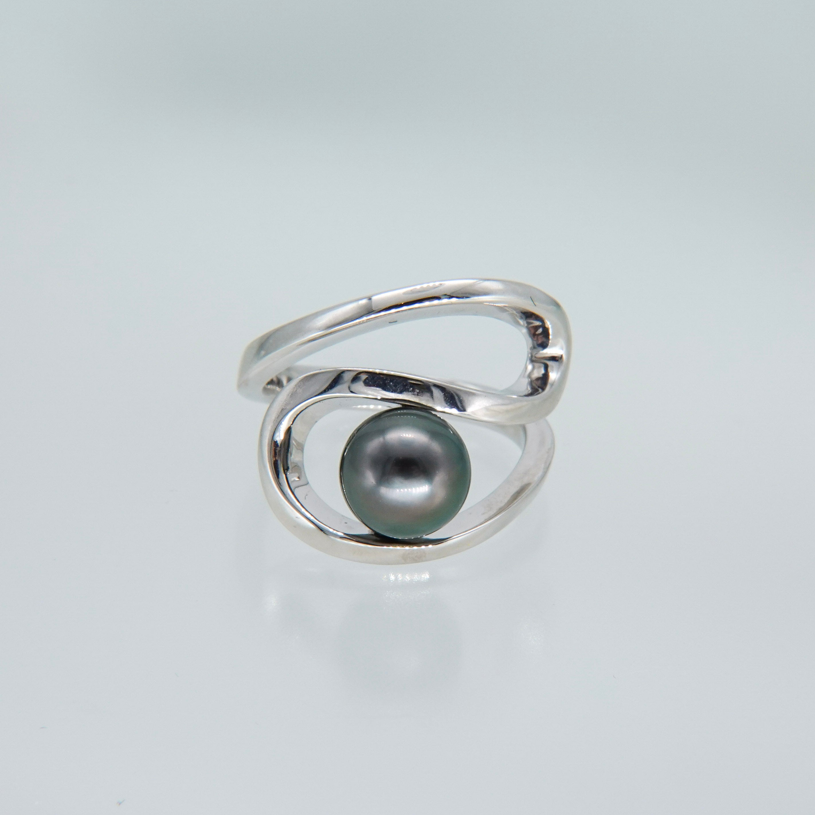 Black pearl ring SMR5 黒蝶真珠リング – unigem