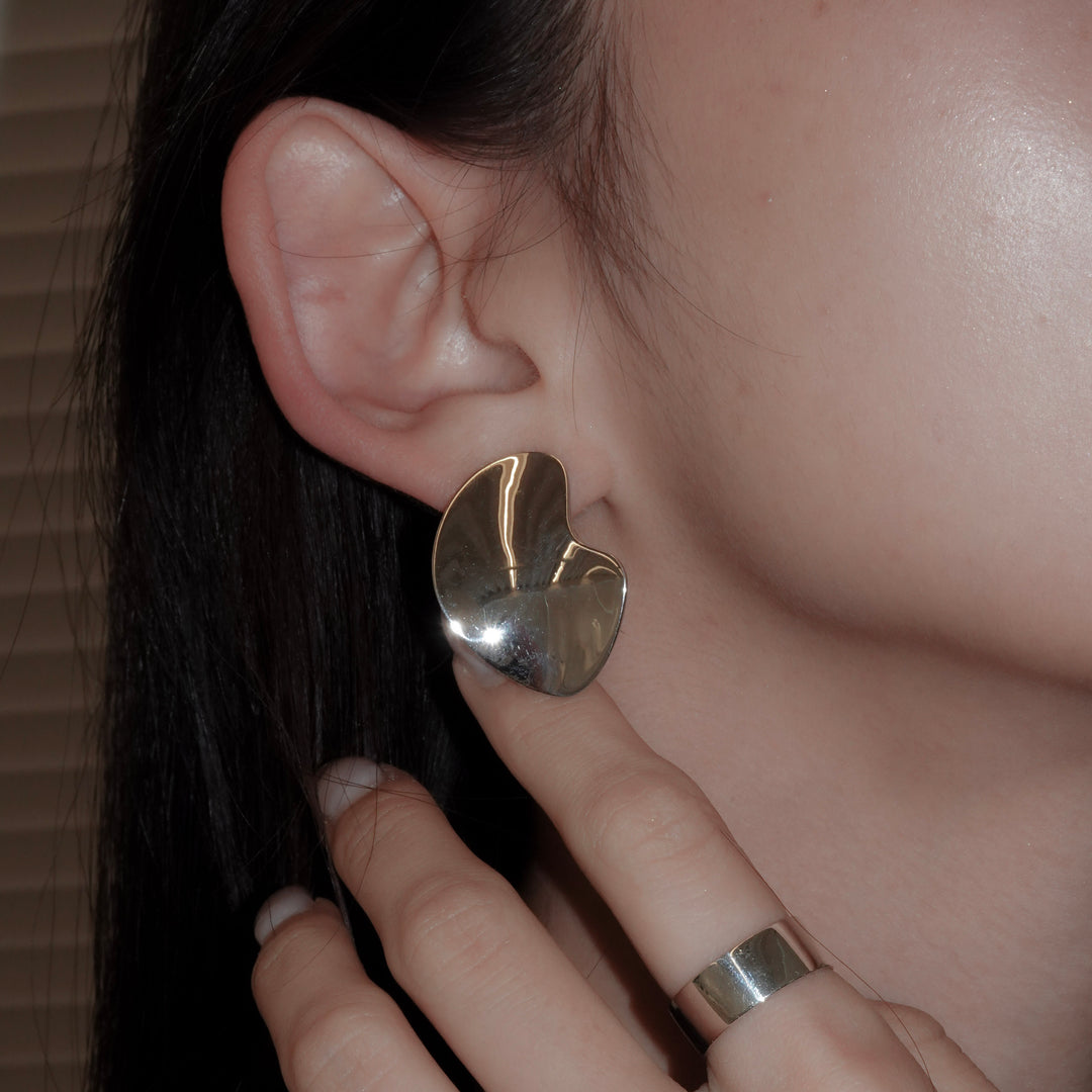 Surface Twist Pierced Earrings