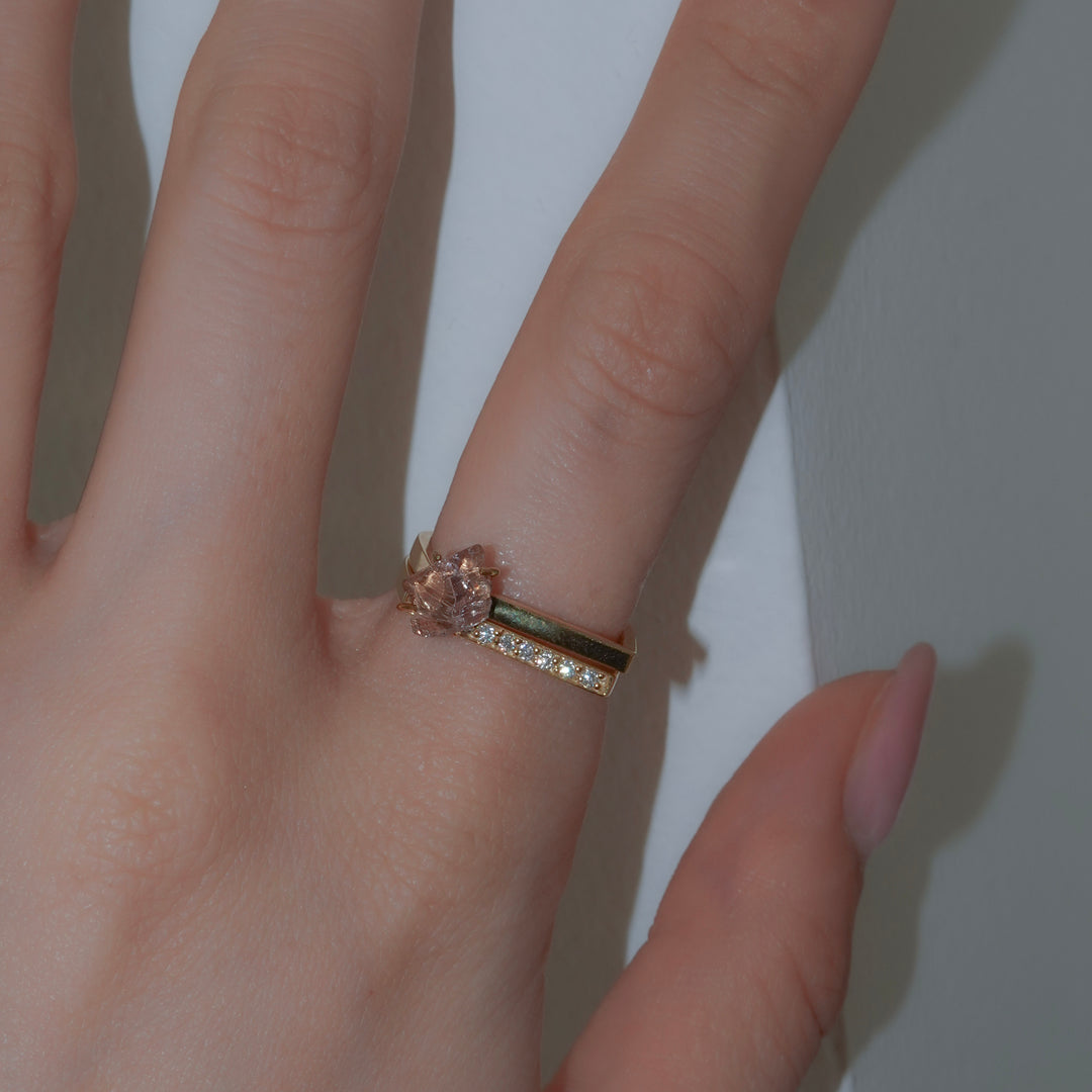 2Way Amethyst Double ring