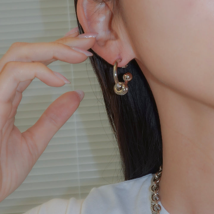 ALAN EARRINGS (Palladium)