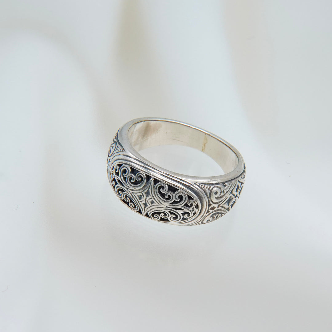 Mediterranean band Ring in Sterling Silver_20547