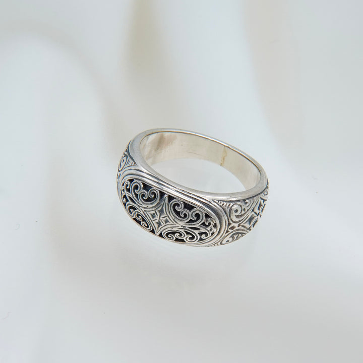 Mediterranean band Ring in Sterling Silver_20547