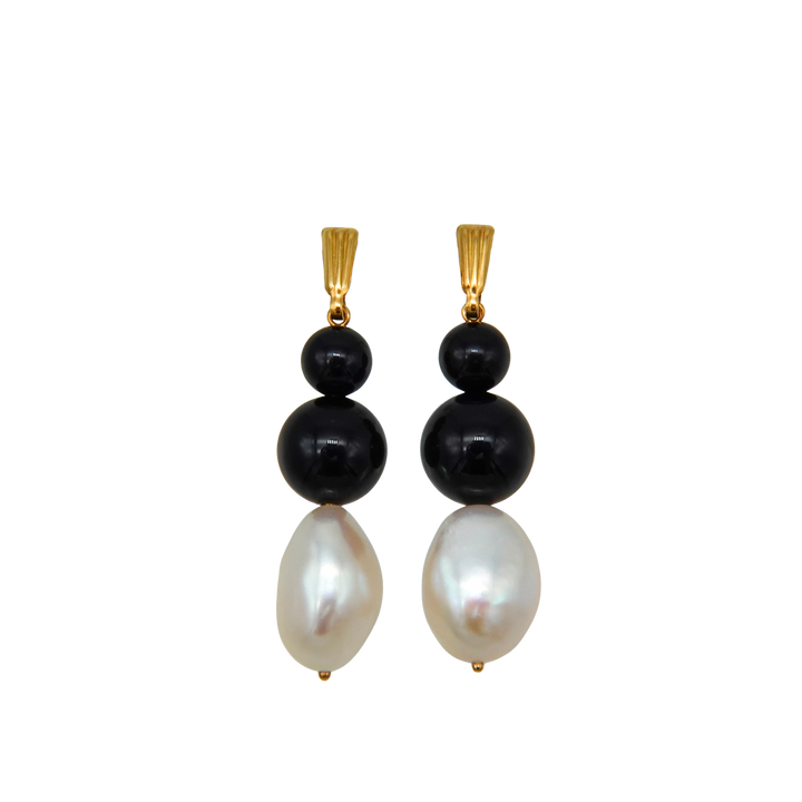 BAROQUE PEARL STONE EARRINGS