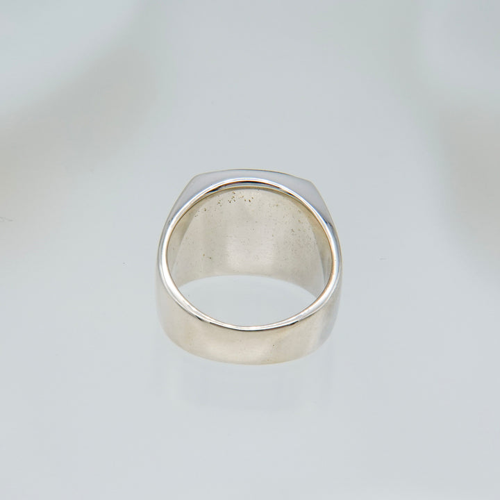 Chalco Pyrite Signet Ring