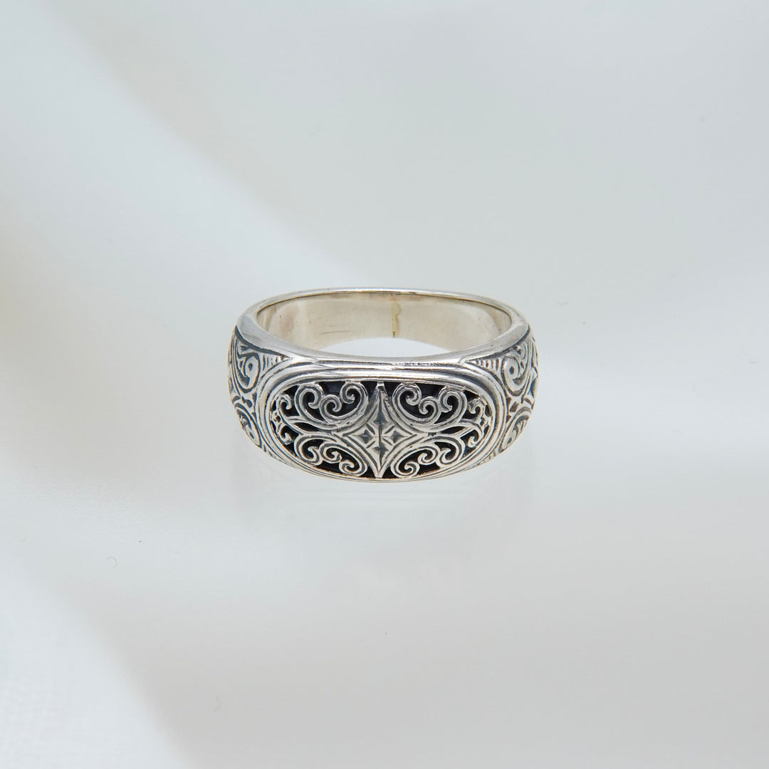 Mediterranean band Ring in Sterling Silver_20547