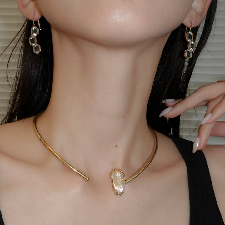 Bee Yourself Pierced Earring_Green Amethyst