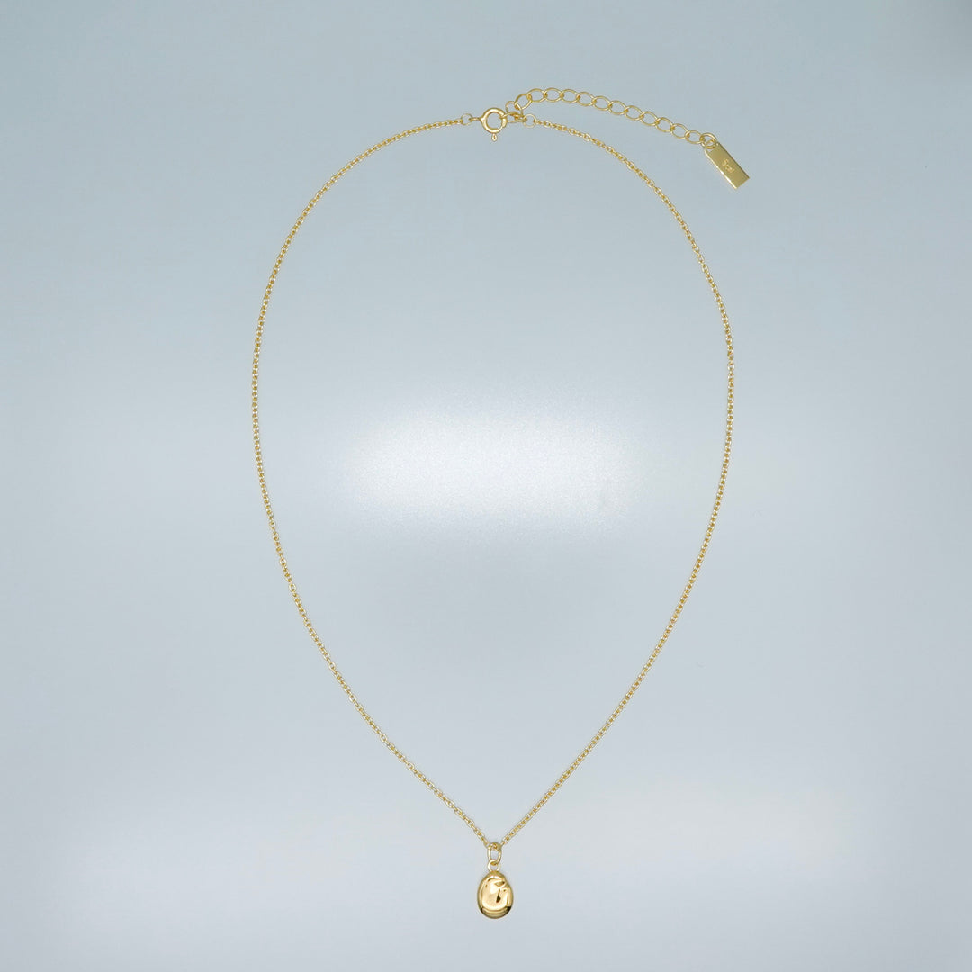 "Bean" charm necklace (GOLD)