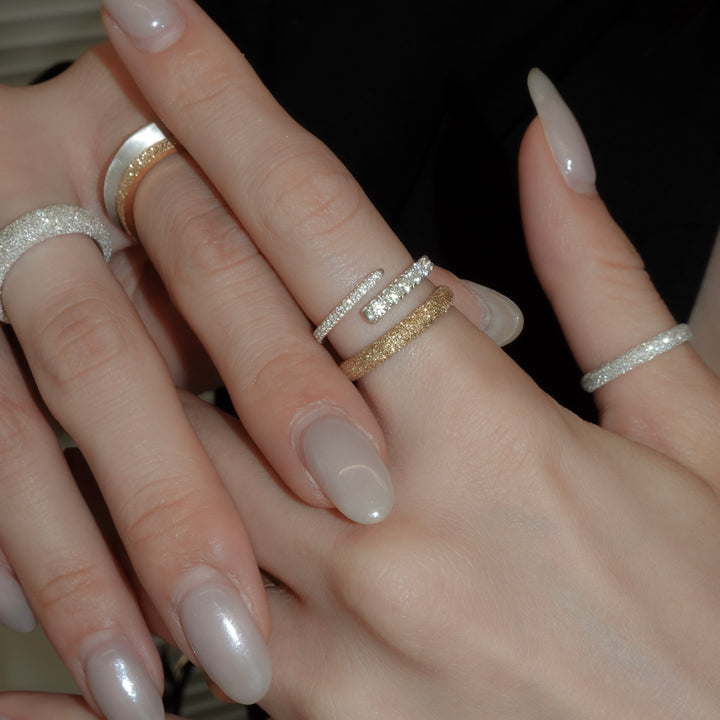 GRANITO ROUND RING VERMEIL