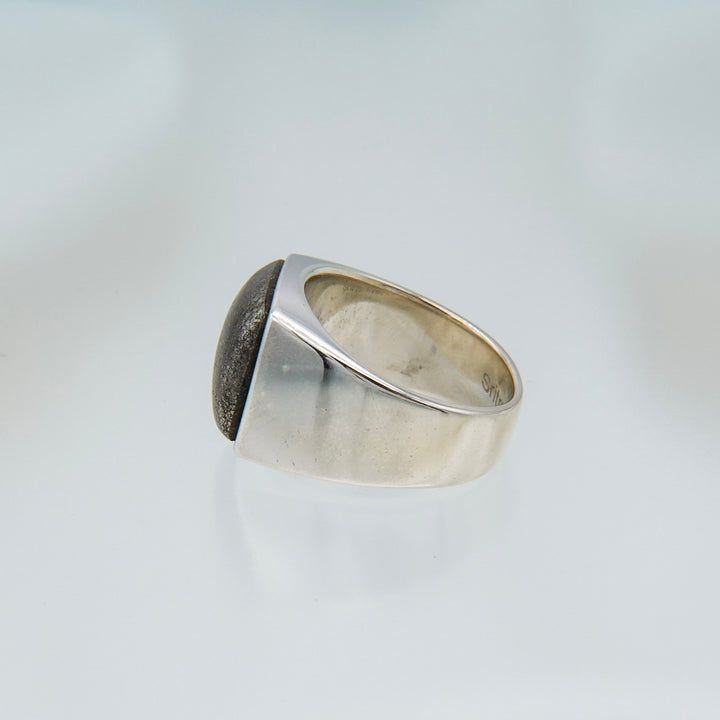 Chalco Pyrite Signet Ring