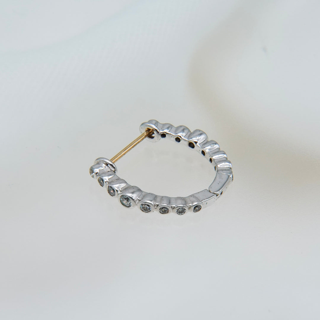 グラデーションジルコニアフープピアス(RGP)