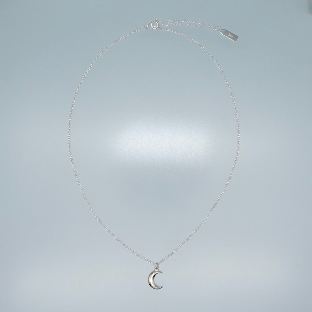 "Moon" charm necklace (SILVER)