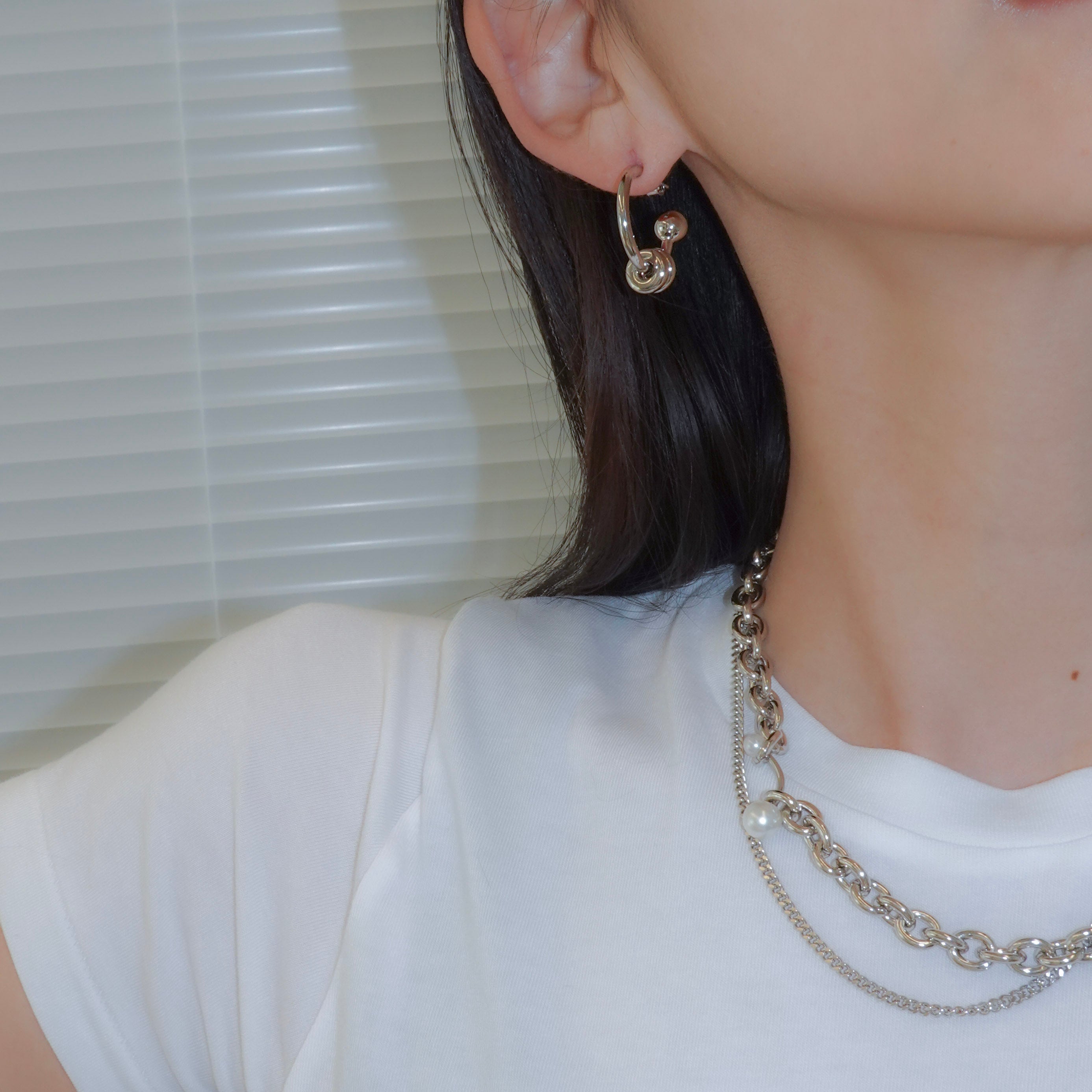 ALAN EARRINGS (Palladium) – unigem
