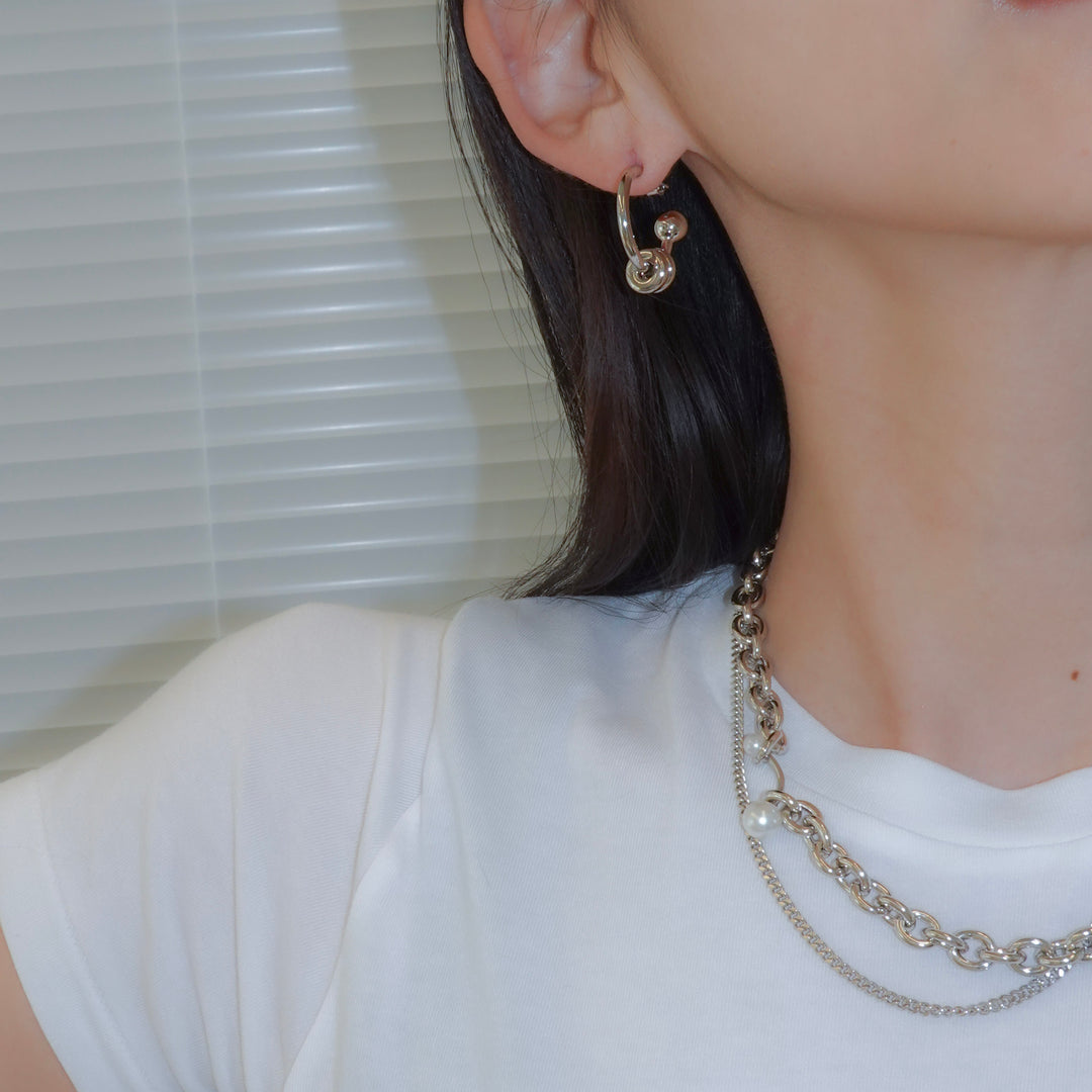ALAN EARRINGS (Palladium)