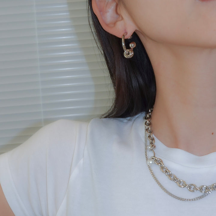ALAN EARRINGS (Palladium)