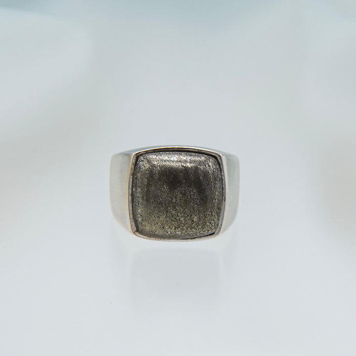 Chalco Pyrite Signet Ring