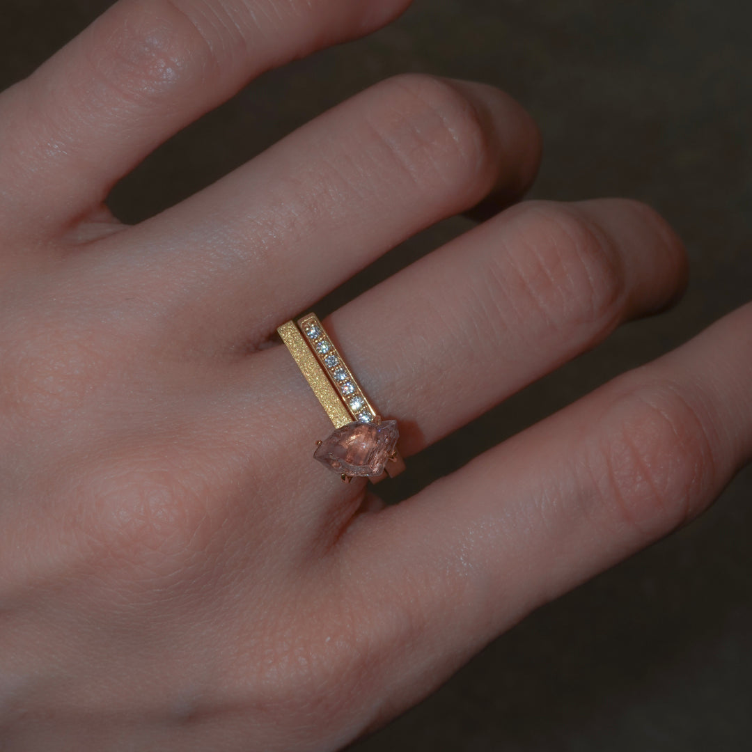 2Way Amethyst Double ring