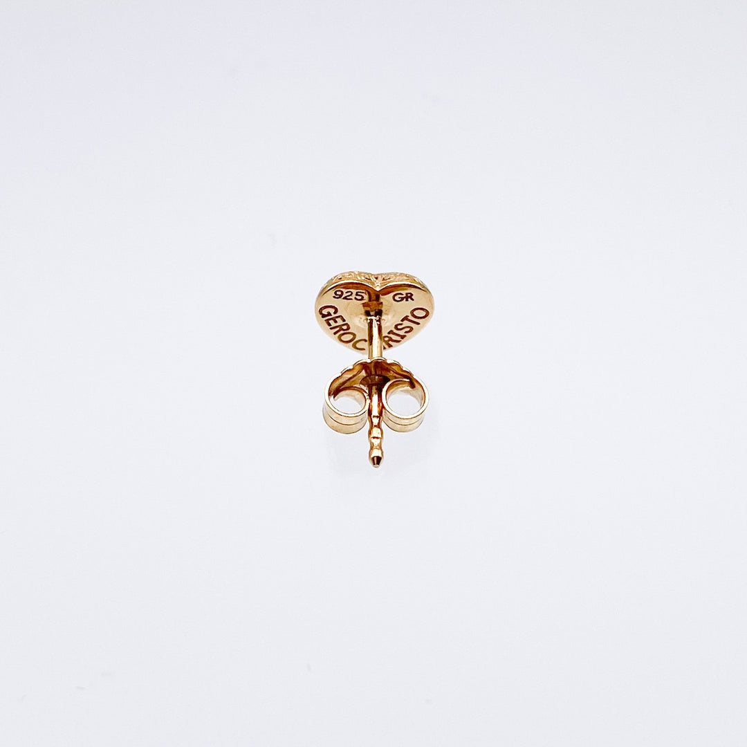 Kallisto tiny heart stud earrings in sterling silver_E1035G