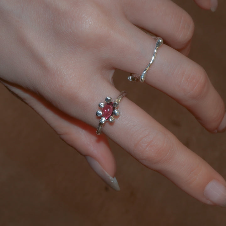 Rhodolite Garnet HANA Ring