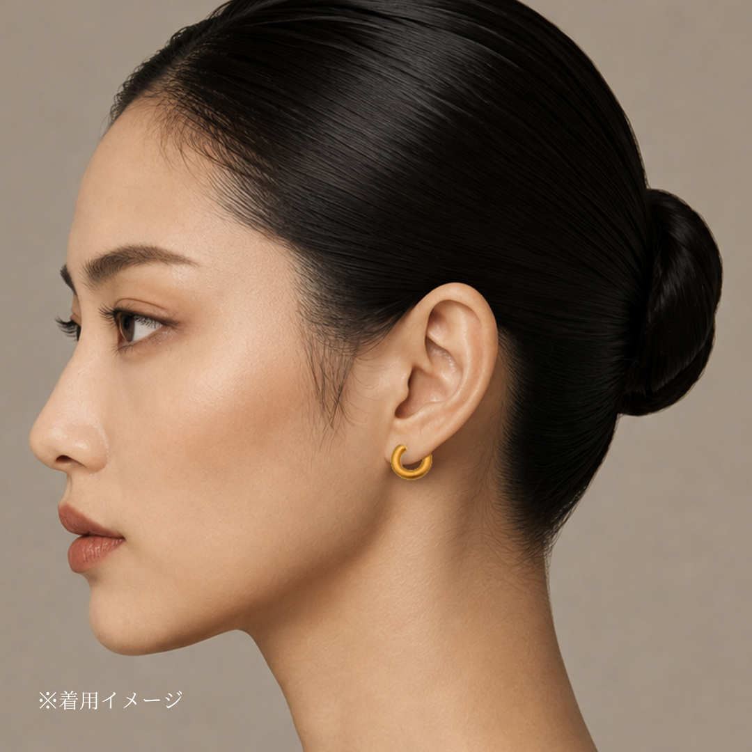 Gold(matte)pierced earrings GMA18matteピアス(マット仕上)