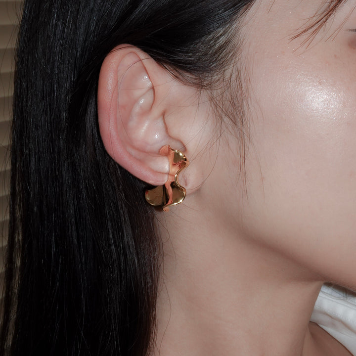 Flora Ear Cuff【M】SV+K18YGP
