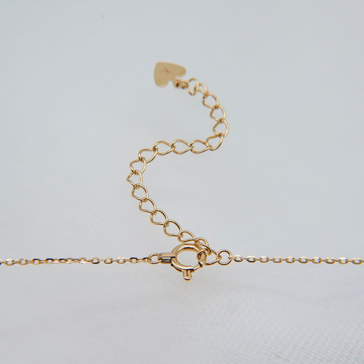 STARRY NECKLACE_10KYG x Peridot x White Topaz