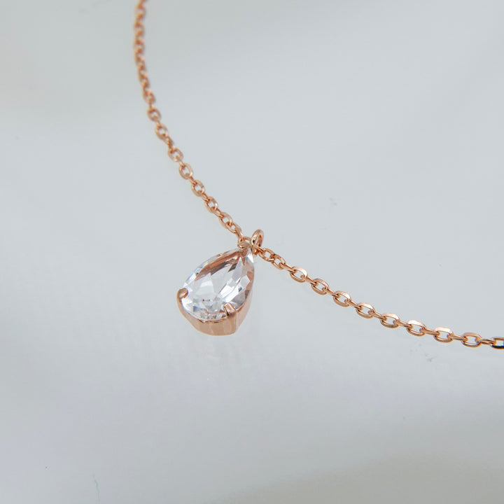 STARRY BRACELET - S- _10KRG x White topaz