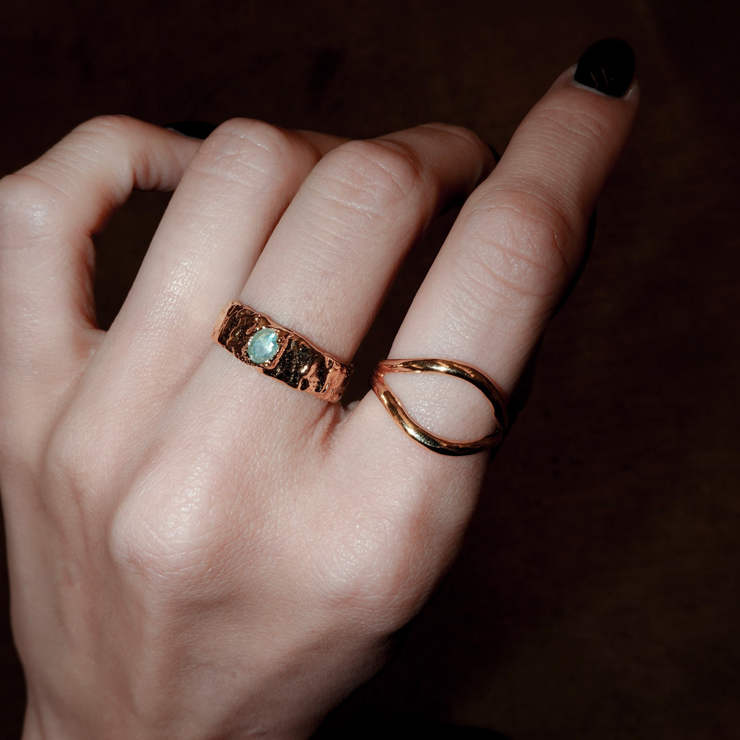 シルバーオープンリング(GOLD)