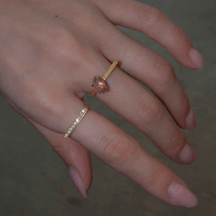 2Way Amethyst Double ring
