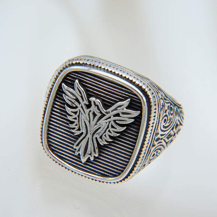 Phoenix Ring in Sterling Silver_20553