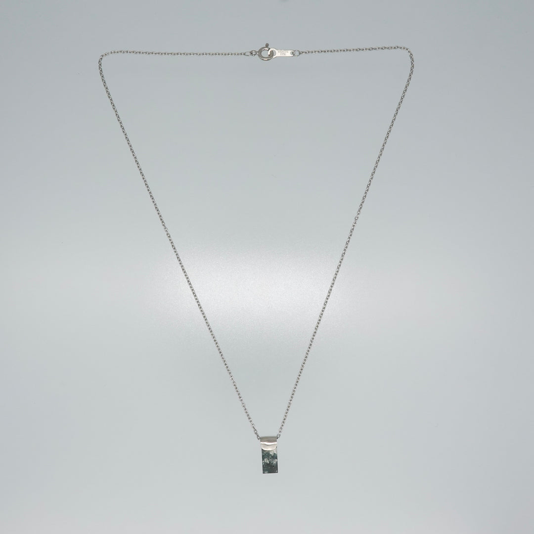 HASAMU necklace gemstone square