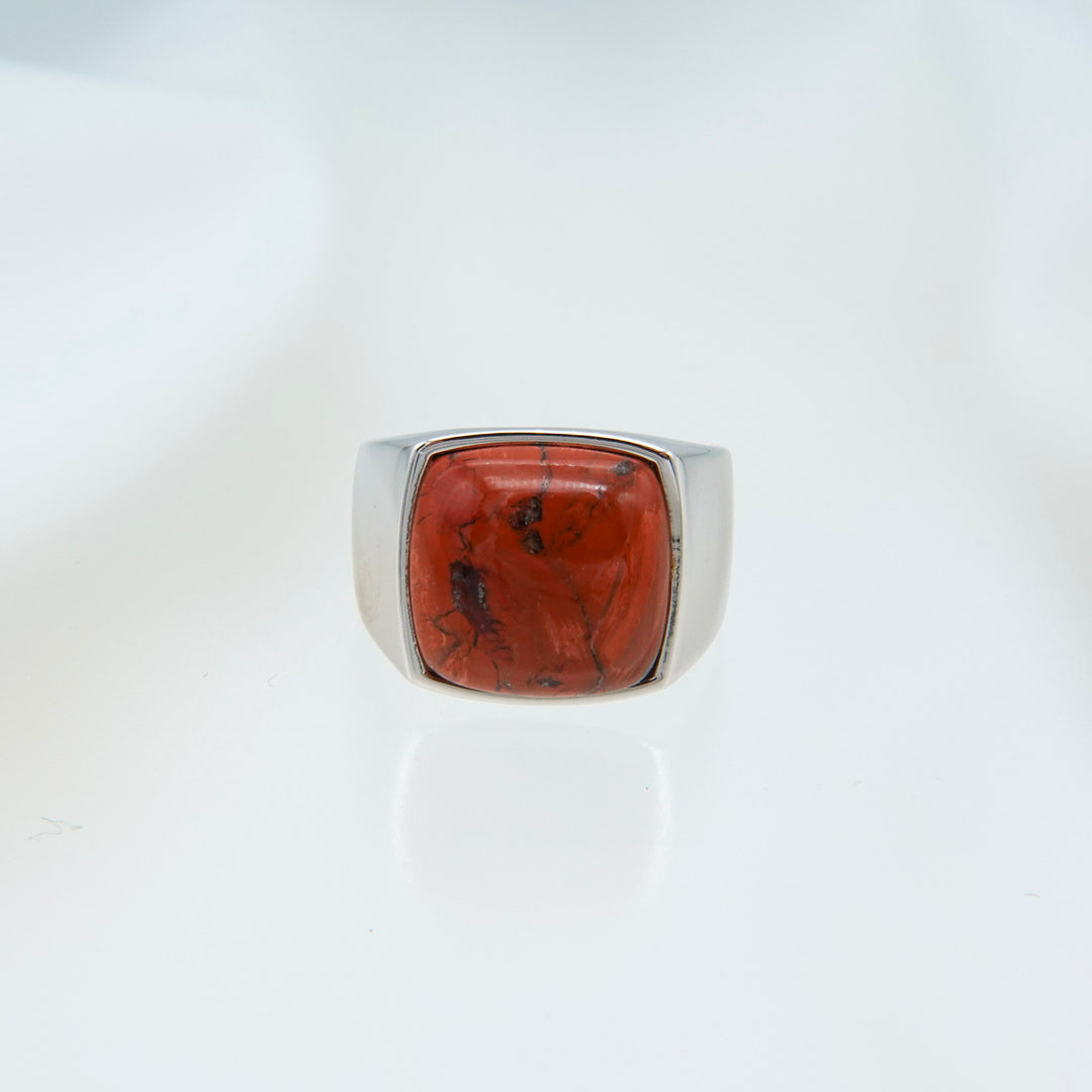 Red jasper Signet Ring