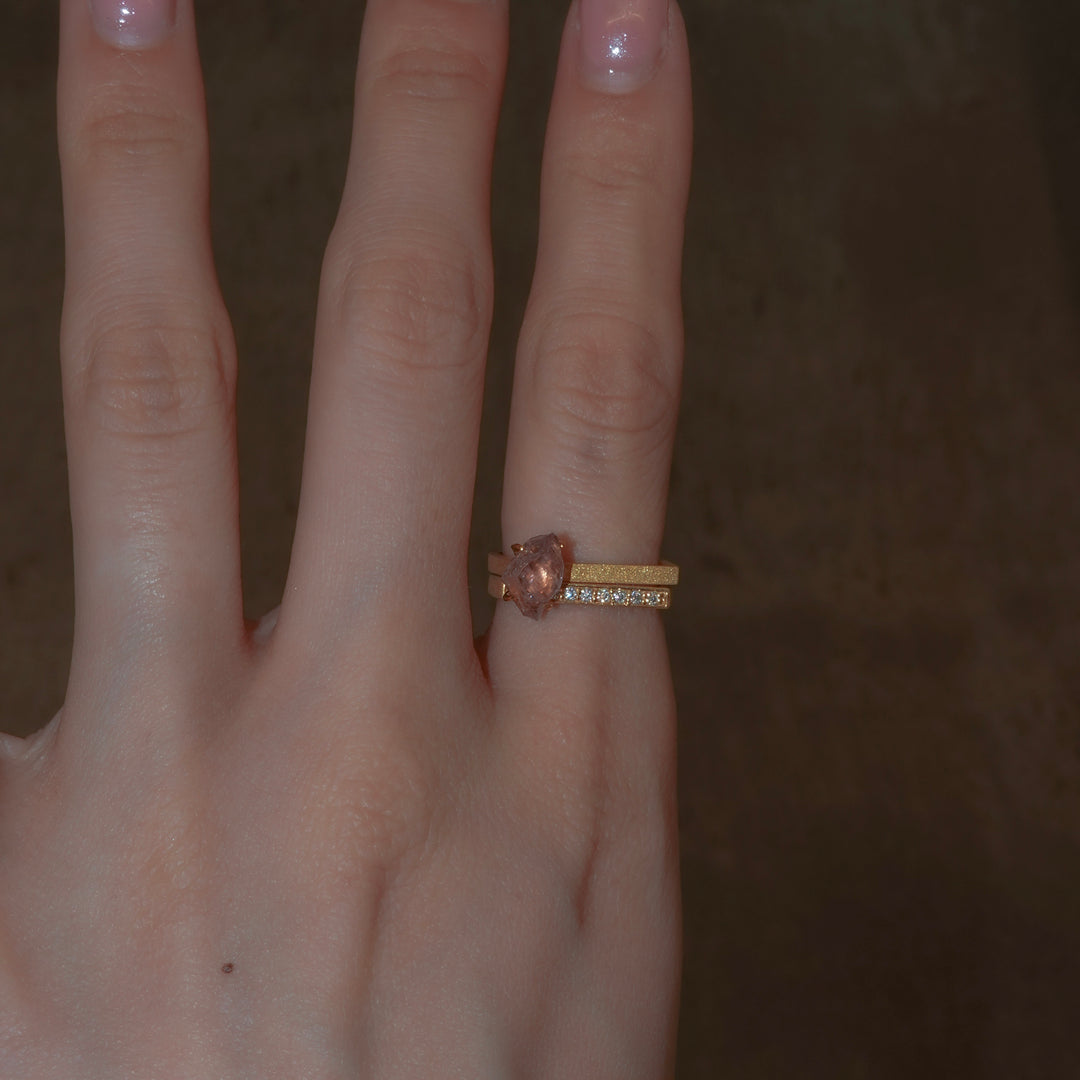2Way Amethyst Double ring