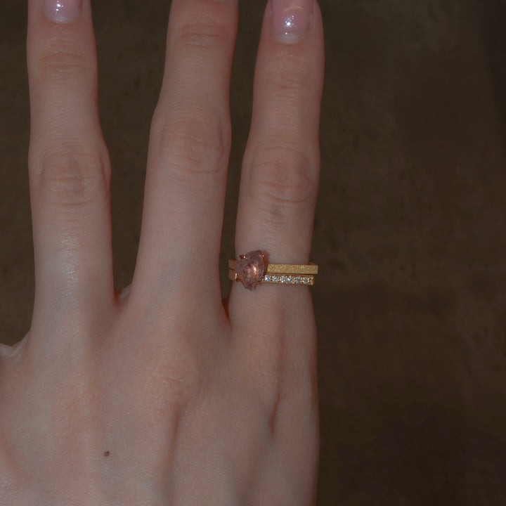 2Way Amethyst Double ring