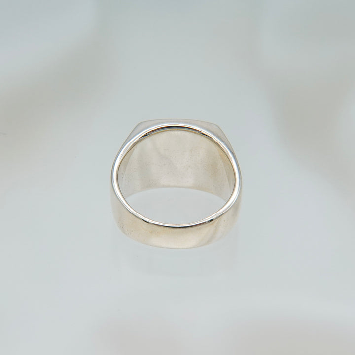 Dalmatian jasper Signet Ring