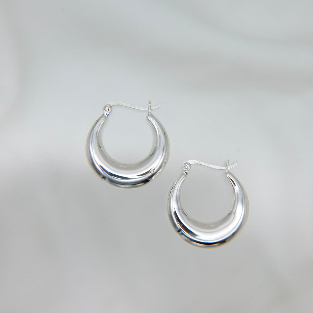 silver925 volume hoop pierce