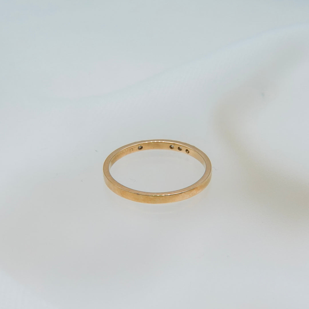 K10ダイヤ4石リング