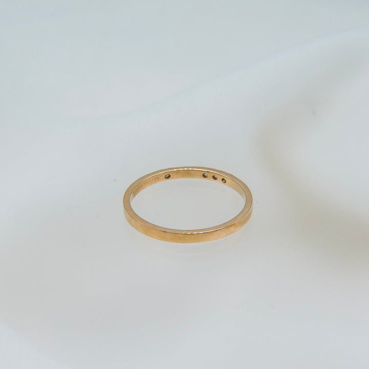 K10ダイヤ4石リング