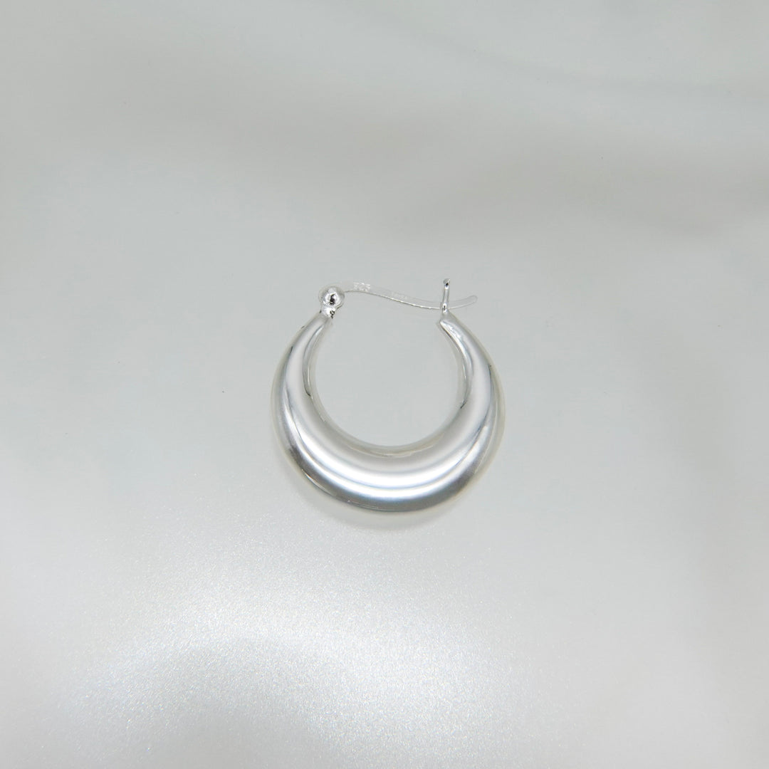 silver925 volume hoop pierce