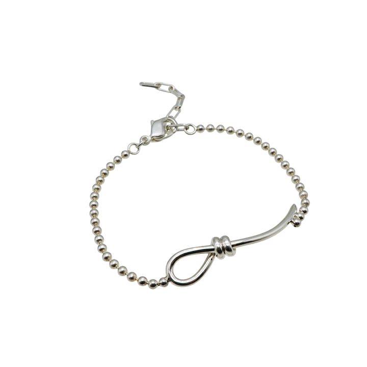 THREADS Silver Fishhook Bracelet