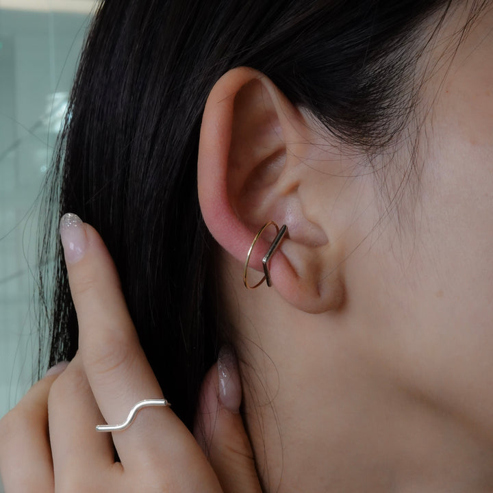 Mixed Line Ear Cuff