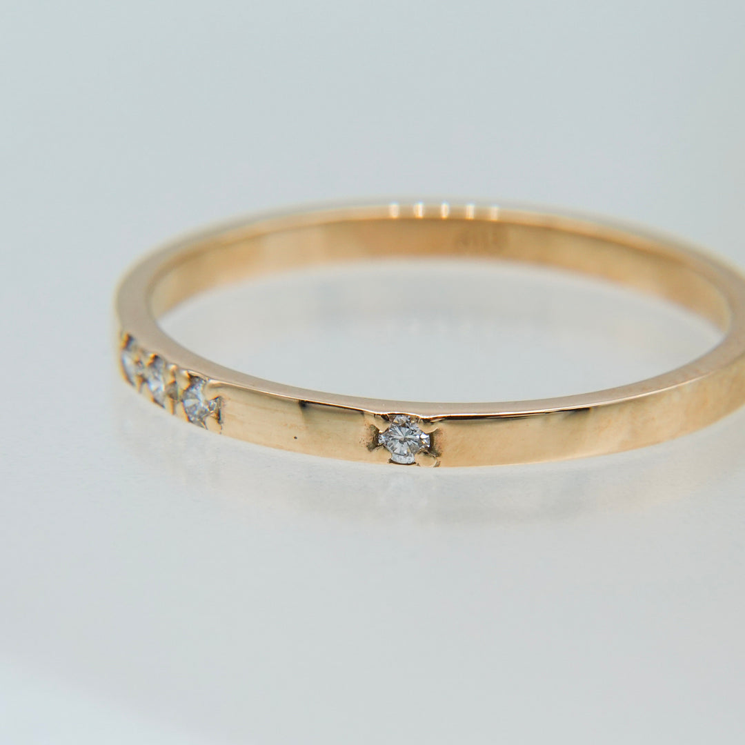 K10ダイヤ4石リング