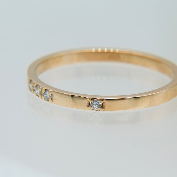 K10ダイヤ4石リング