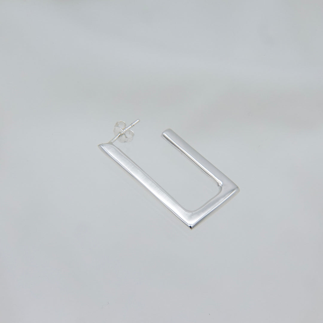 rectangular frame earrings (pierce)[FLDEP3]