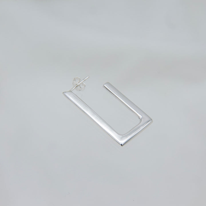 rectangular frame earrings (pierce)[FLDEP3]