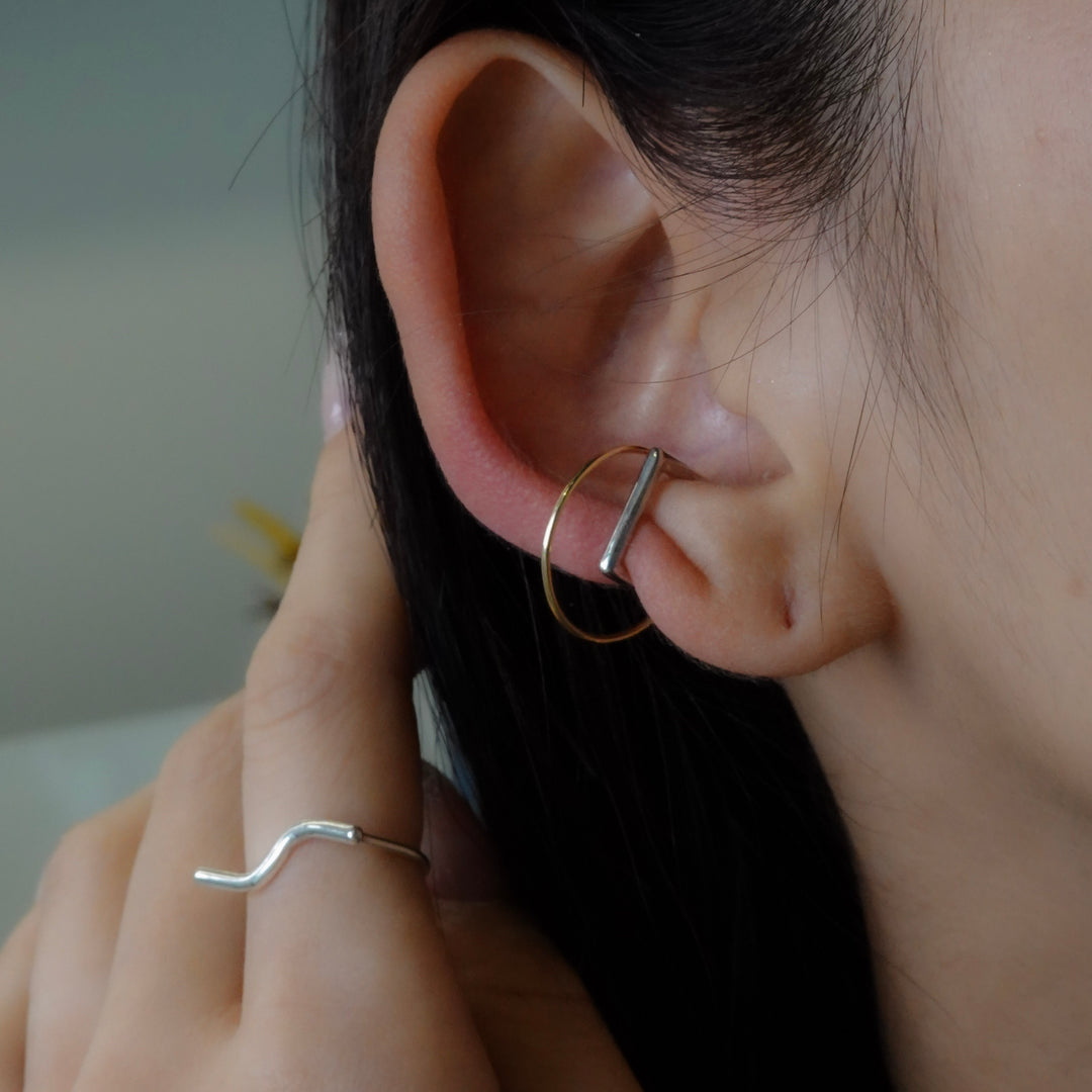 Mixed Line Ear Cuff