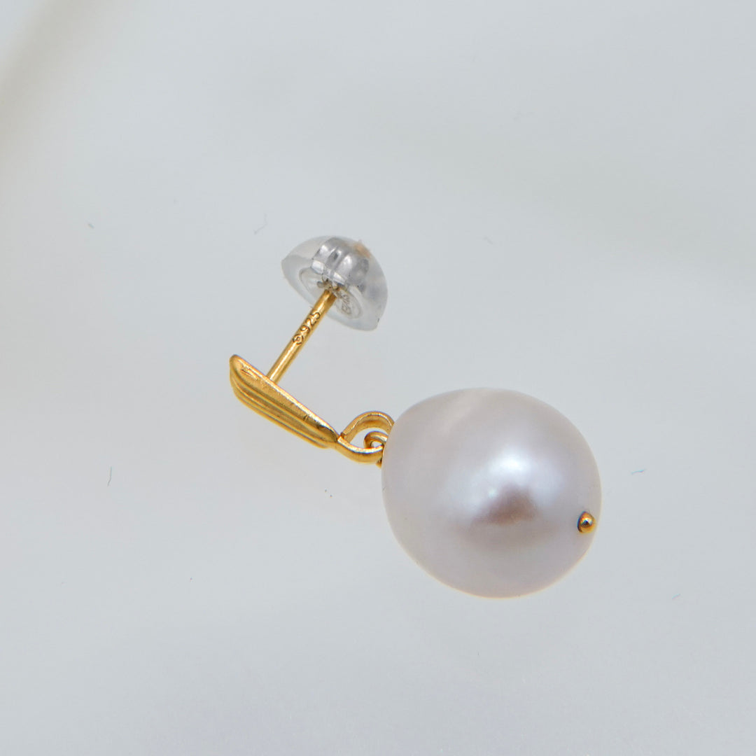 BAROQUE PEARL PINK MEDIUM EARRINGS