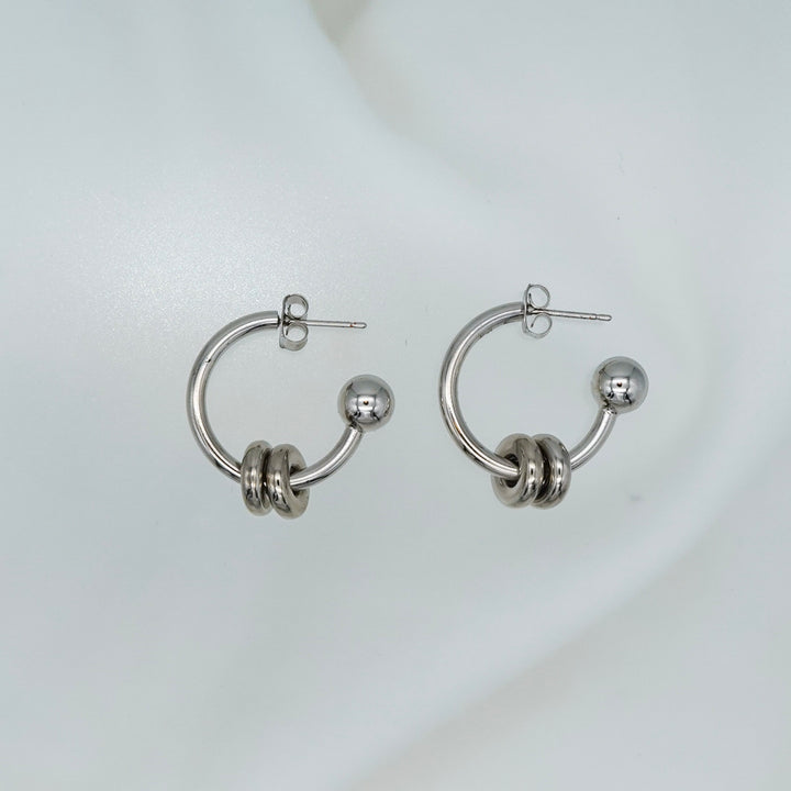ALAN EARRINGS (Palladium)